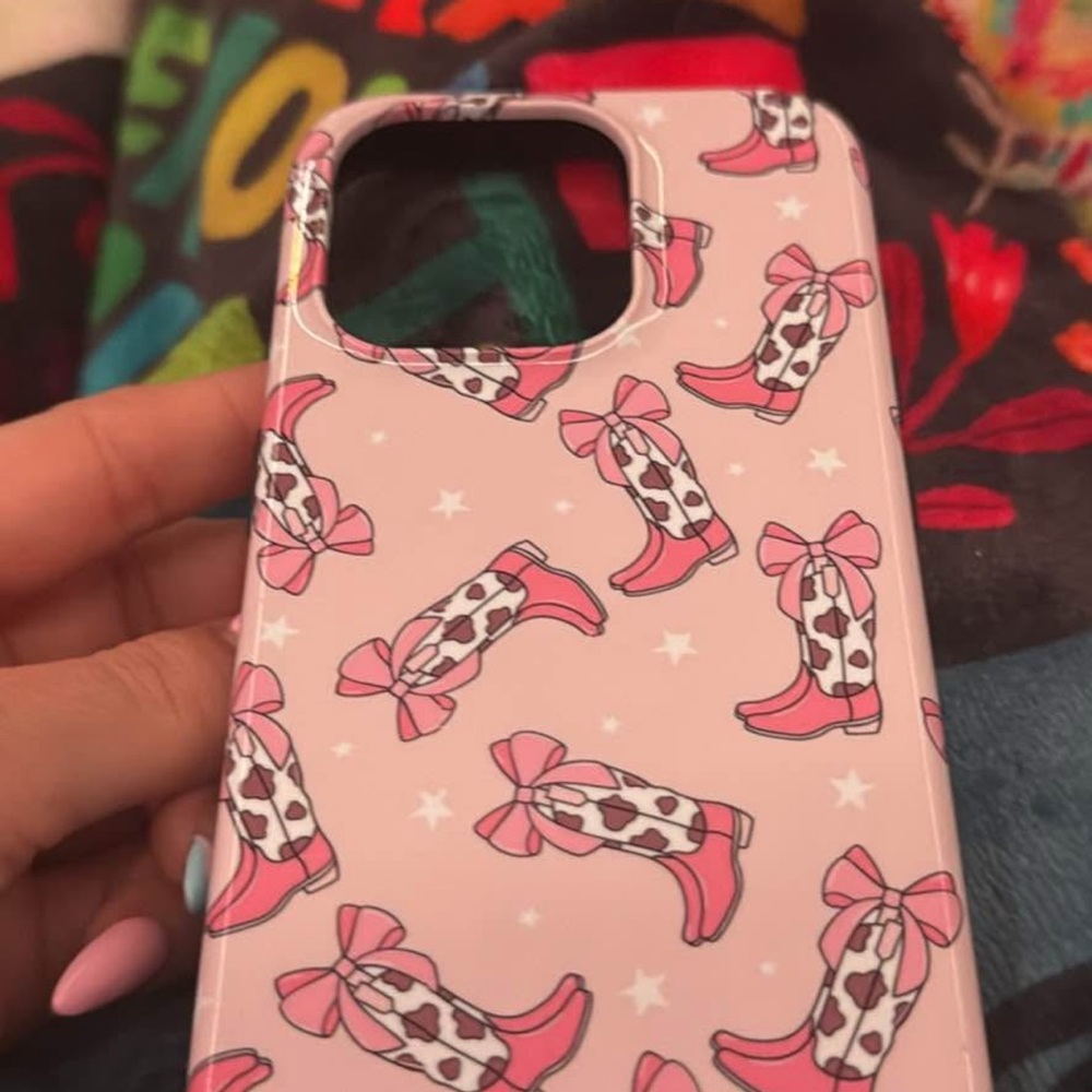 Pink Bulldog Pattern Phone Case for Stylish Protection - Picture 2 of 4